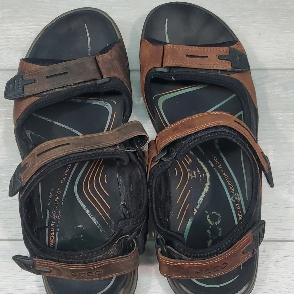 Ecco Mens Yucatan Outdoor Hiking Comfort Sandals shoes sz 44/10-10.5